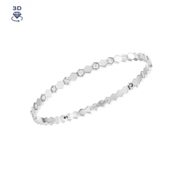 White gold, diamonds